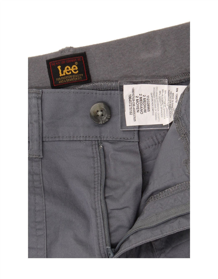 LEE Womens Cargo Capri Trousers US 2 XS W26  Grey Cotton Vintage Lee and Second-Hand Lee from Messina Hembry 