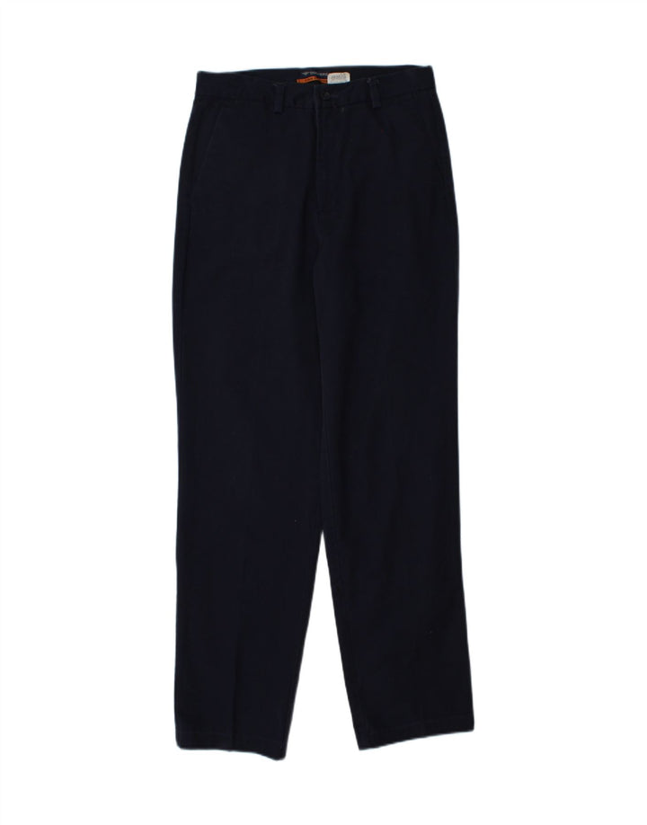 DOCKERS Womens Straight Chino Trousers US 6 Medium W28 L31 Navy Blue Vintage Dockers and Second-Hand Dockers from Messina Hembry 