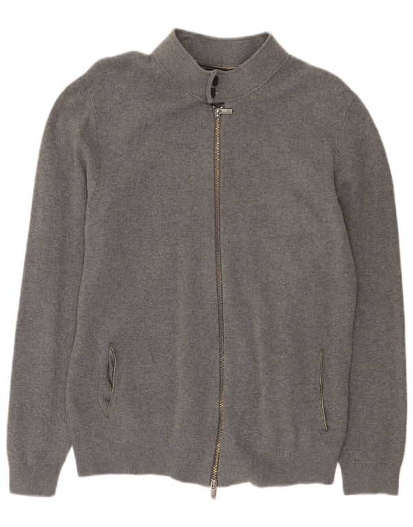 Massimo Dutti Dame Cardigan Sweater UK 16 Large Grå