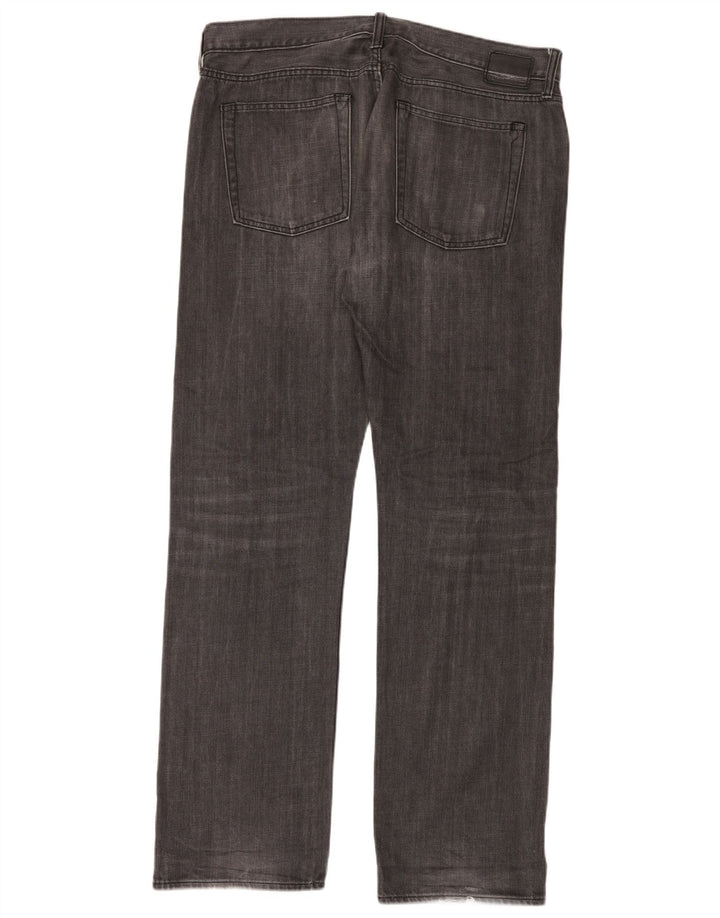 Gap Straight Jeans til mænd W36 L34 Grå Flecked Bomuld