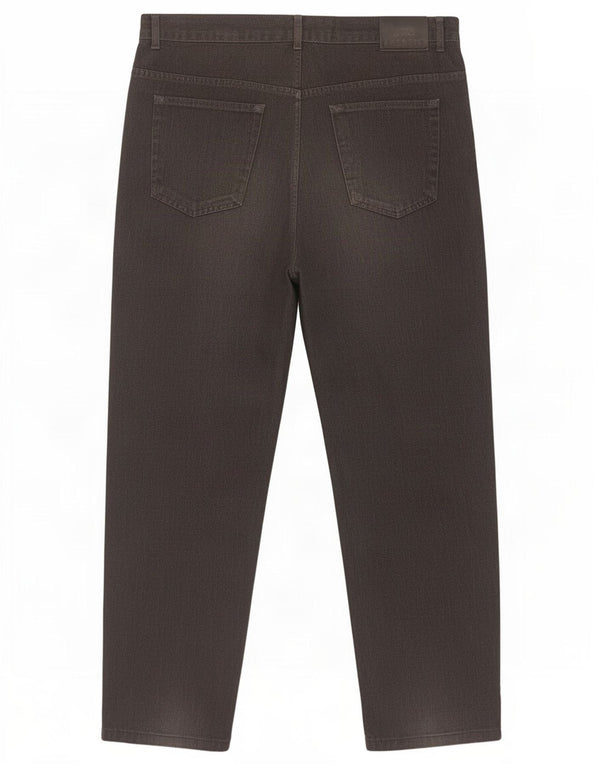 Lacoste Herre Tapered Jeans Størrelse 46 Large W36 L30 Grå Bomuld