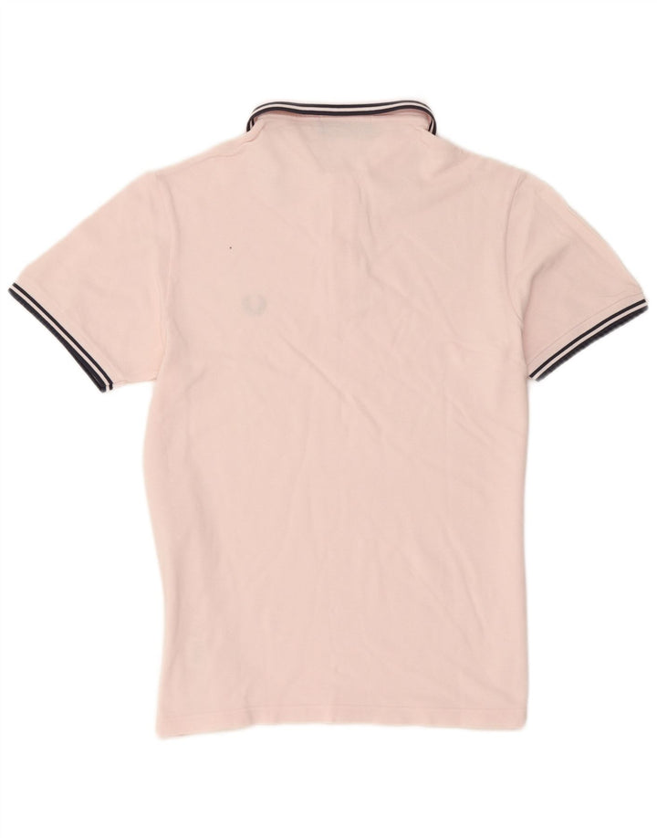 Fred Perry Herre poloshirt Medium Pink Stribet bomuld
