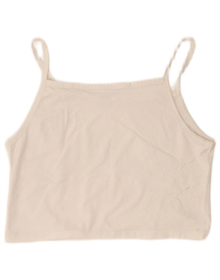 Levi's Dame Crop Cami Top UK 12 Medium White