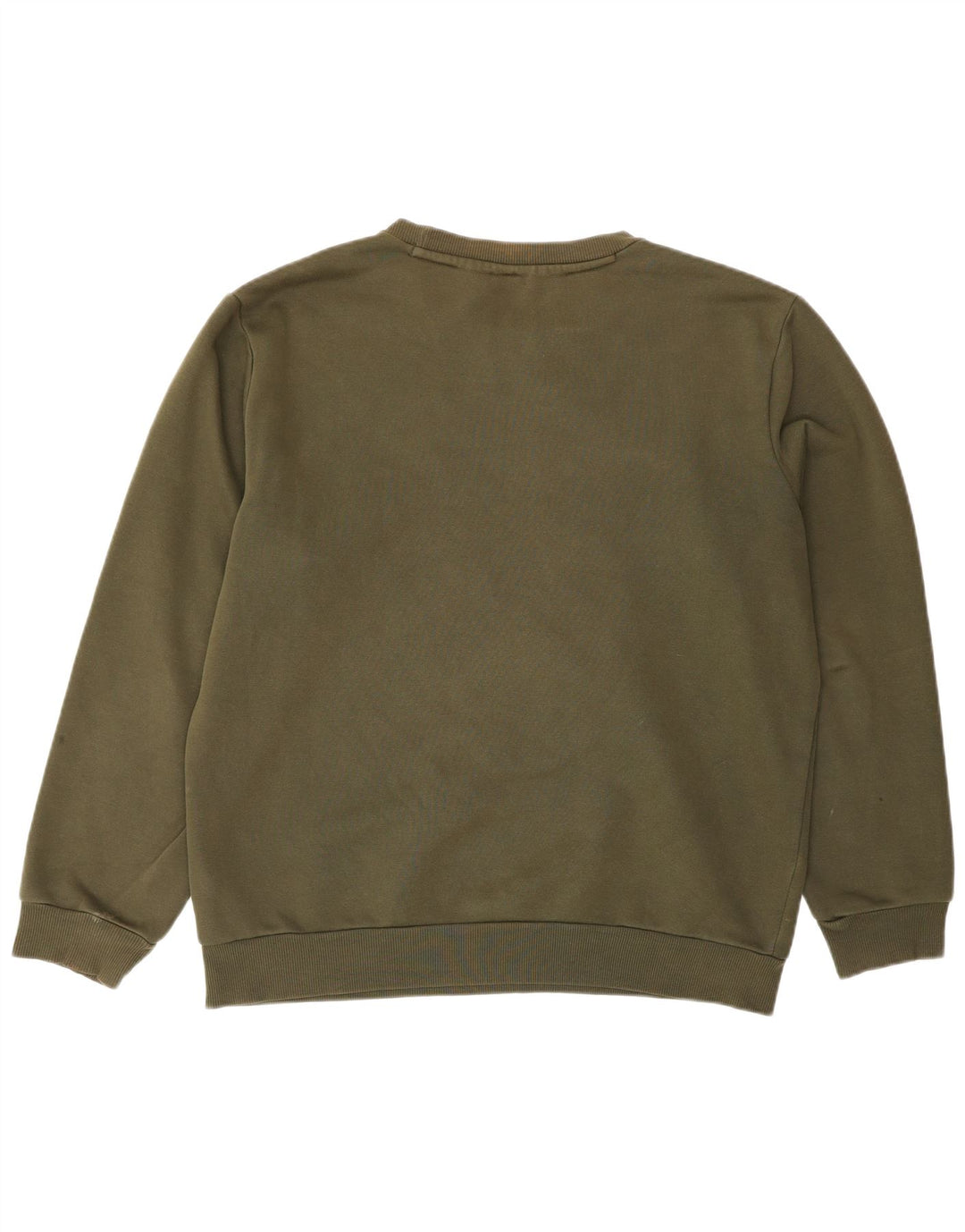 Puma Herre Grafisk Sweatshirt Jumper Medium Khaki Bomuld