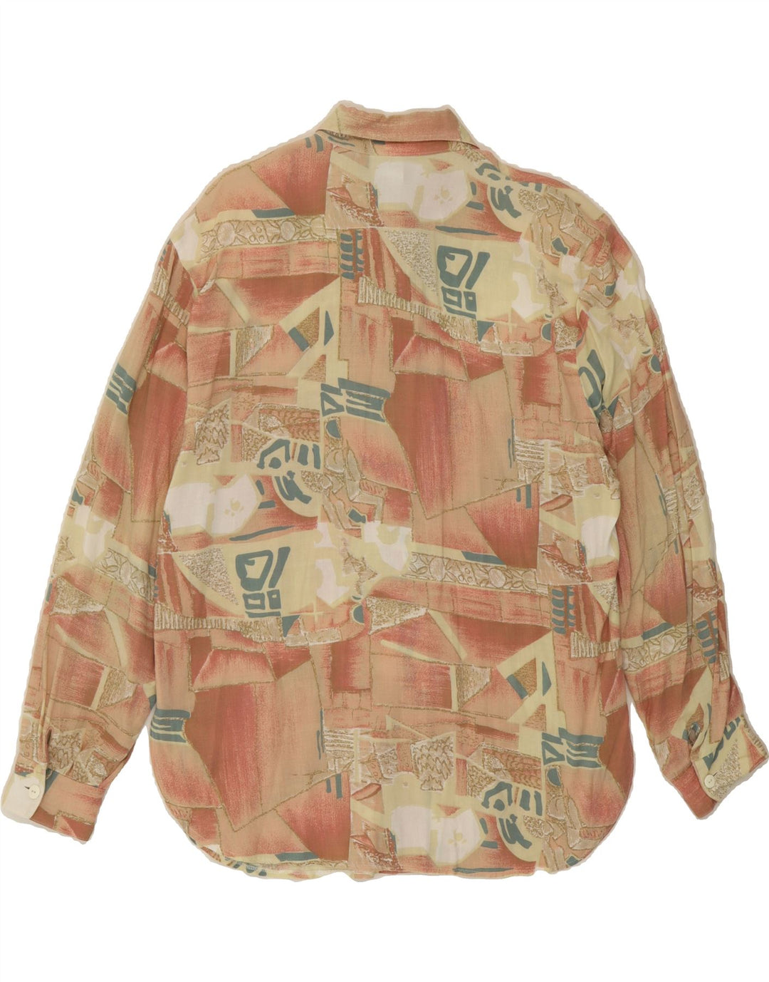 NEW FAST Womens Shirt EU 44 XL Multicoloured Patchwork Viscose Vintage New Fast and Second-Hand New Fast from Messina Hembry 