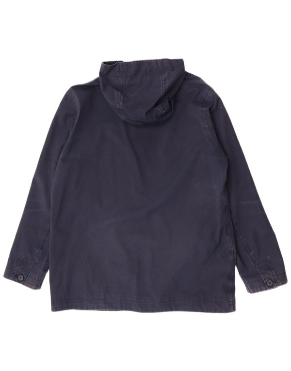 Seasalt Cornwall Herre Hooded Utility Jacket UK 38 Medium Navy Blue Cotton
