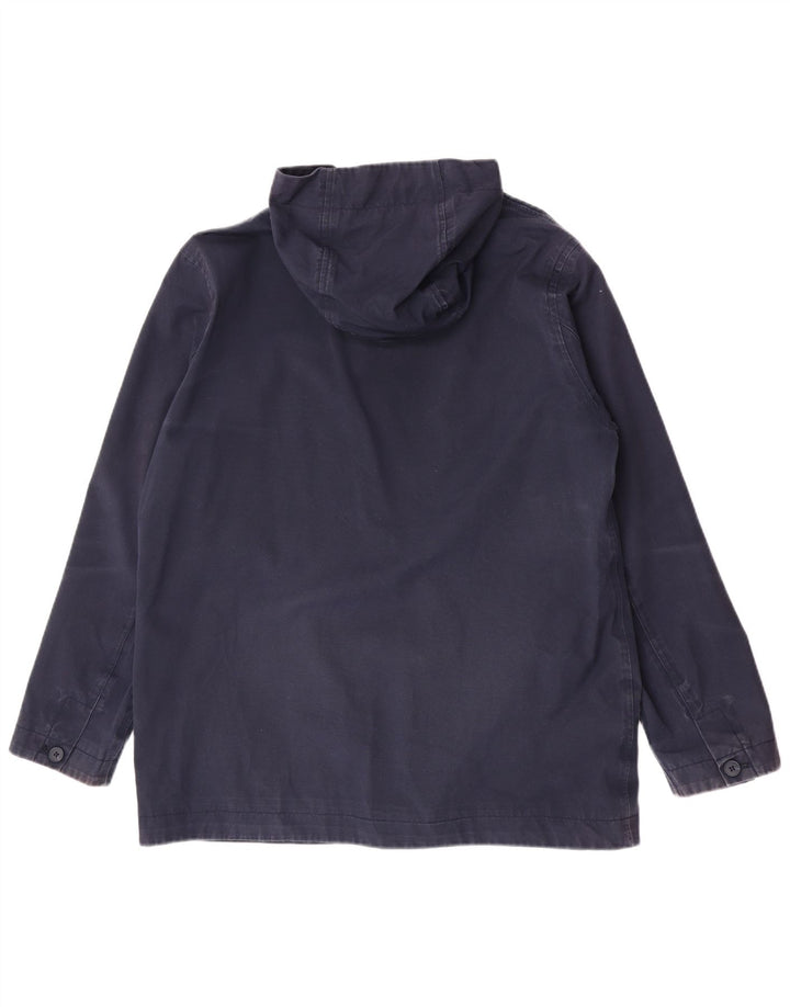 Seasalt Cornwall Herre Hooded Utility Jacket UK 38 Medium Navy Blue Cotton