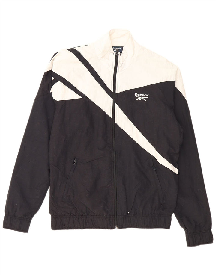 REEBOK Træningsdragt topjakke til mænd Lille sort Colourblock Polyester