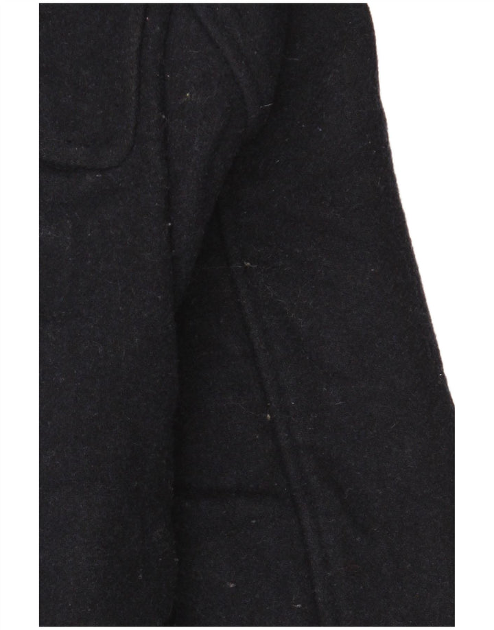 Farah Herre Hooded Duffle Jacket UK 38 Medium Navy Blue Wool