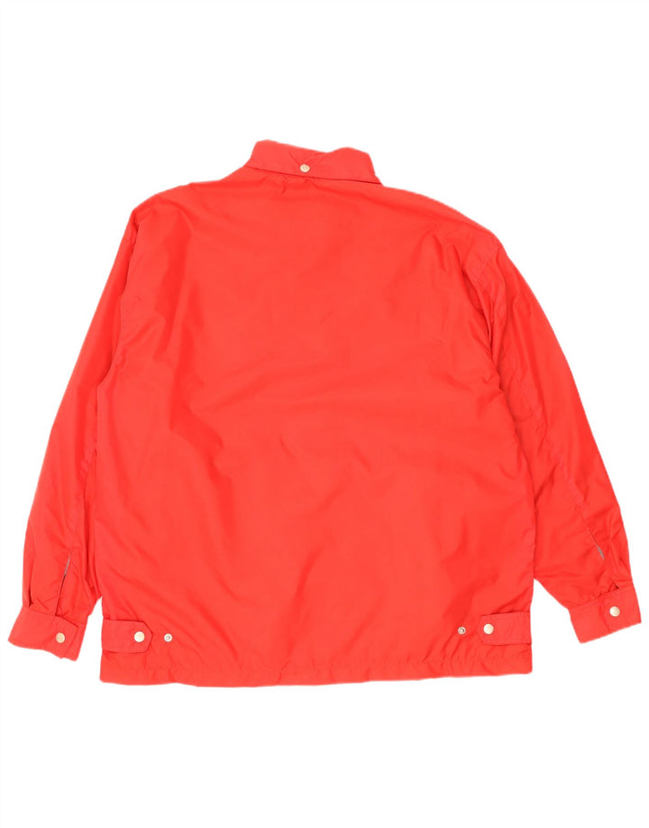 Wrangler Windbreaker-jakke med hætte til mænd UK 38 Medium Rød Polyamid