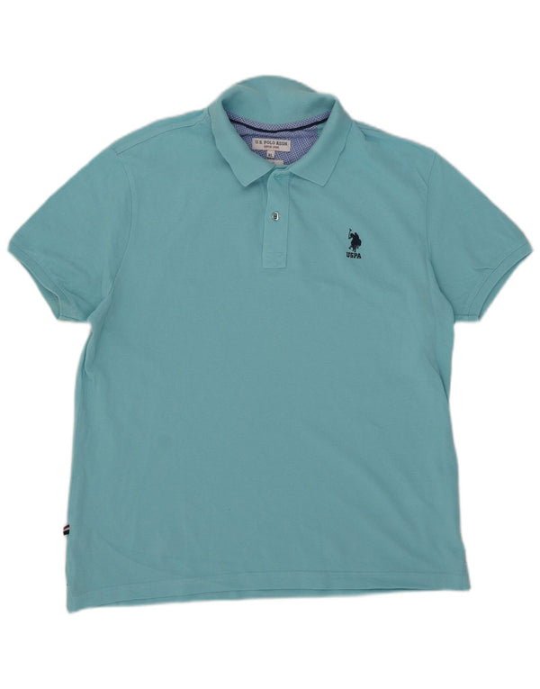 U.S. Polo Assn. Herre Slim Polo Shirt XL Blå Bomuld
