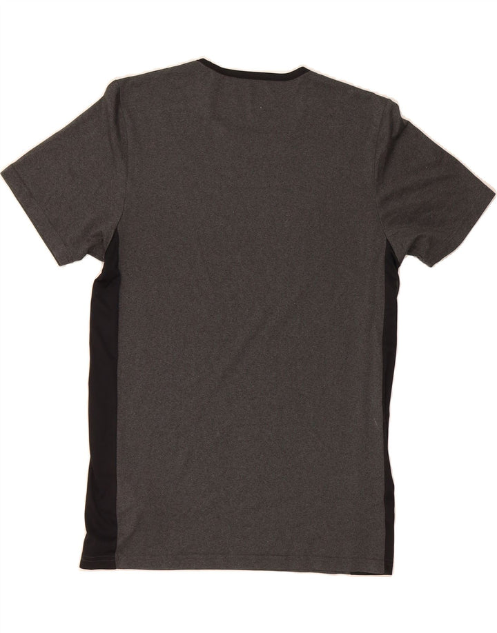 ADIDAS Mens Climalite T-Shirt Top Small Grey Colourblock Polyester Vintage Adidas and Second-Hand Adidas from Messina Hembry 