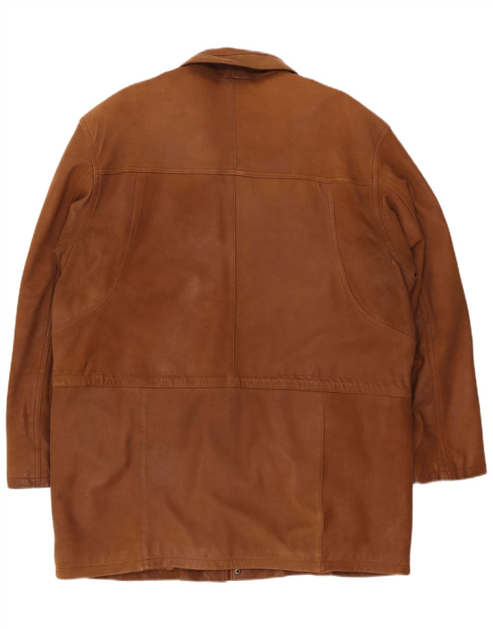 Maddox Herre Læderjakke IT 54 2XL Brun