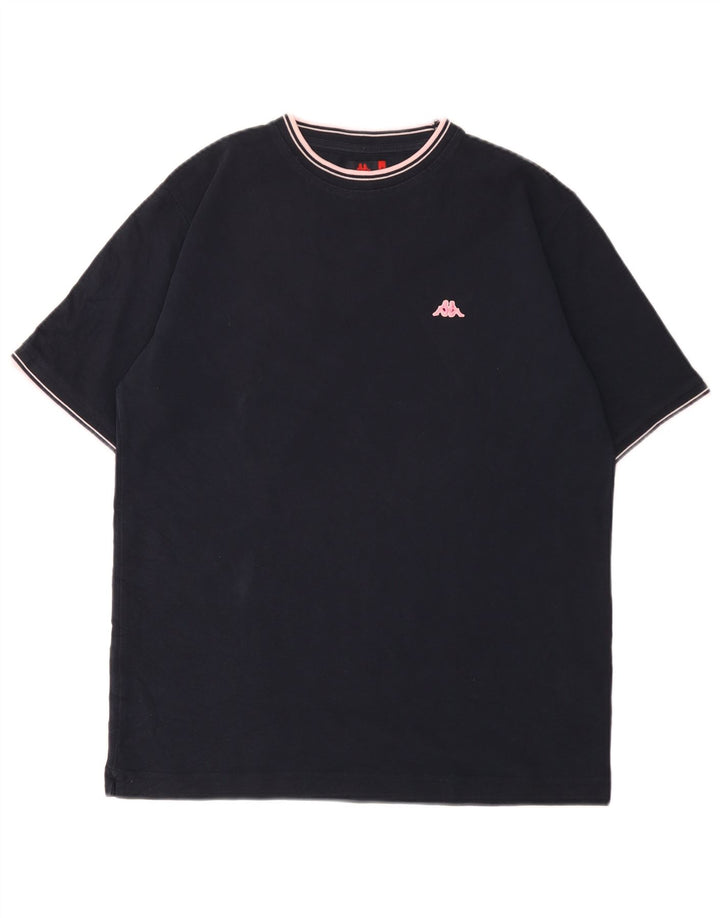 Kappa Herre T-Shirt Top Stor Marineblå Bomuld