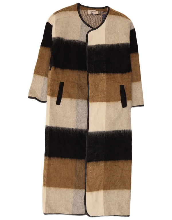 Marks & Spencer Womens Longline Overfrakke UK 10 Small Multicolored