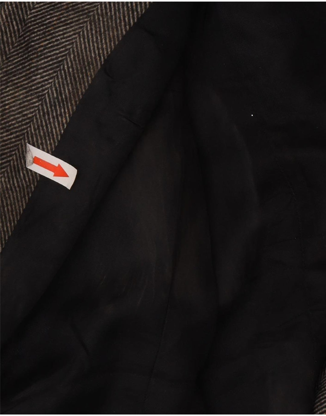 Zara Dame Dobbeltradet Blazer Jacket UK 10 Small Grey Herringbone