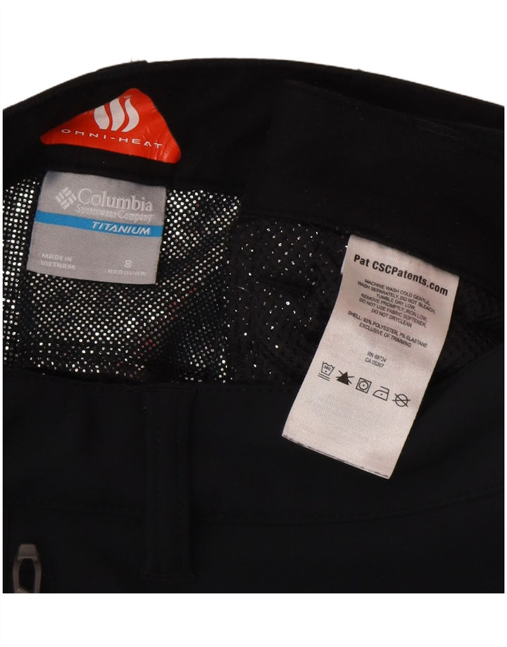 Columbia Womens Omni-Heat Windbreaker Bukser US 8 Medium W32 L32 Sort