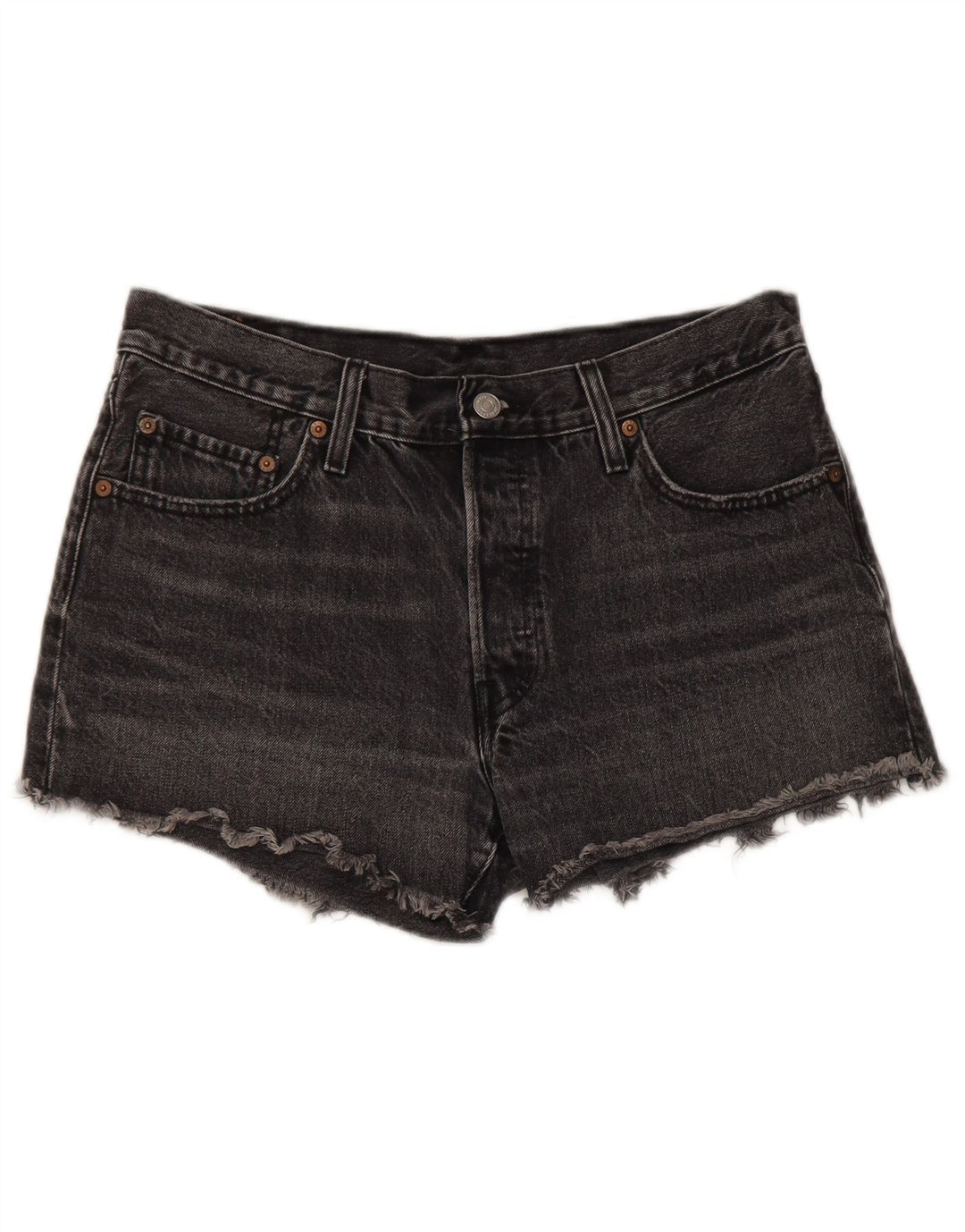 Levi's Womens 501 denimshorts W29 mellemgrå bomuld