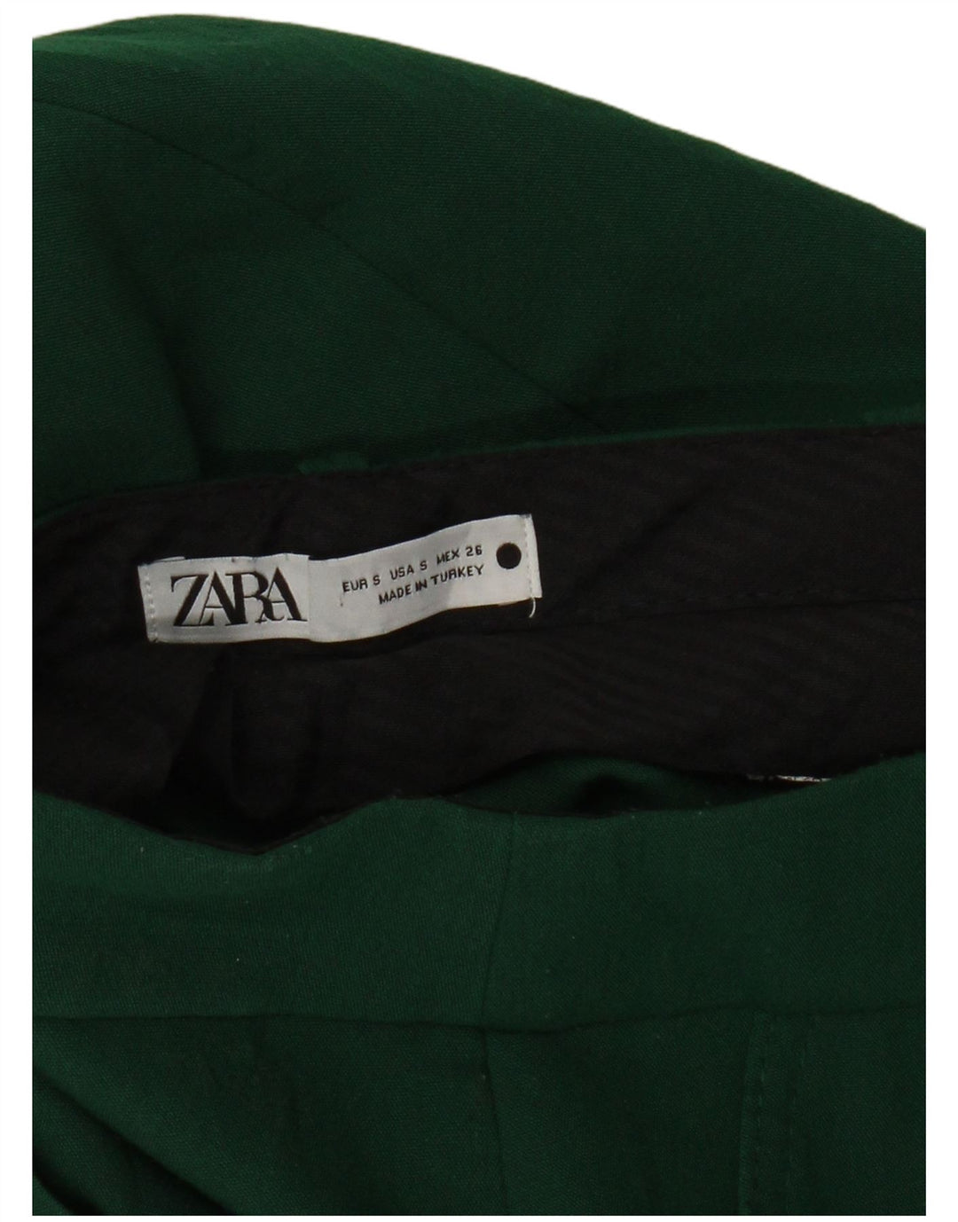 Zara lige jakkesæt til kvinder Small W26 L25 Grøn