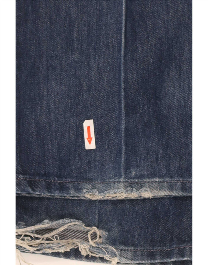 Levi's Men Distressed Straight Jeans W33 L34 Blå Bomuld