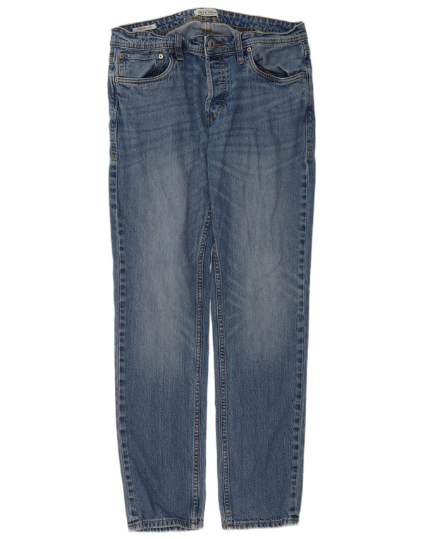 Jack & Jones Herre Tim Slim Jeans W32 L32 Blå Bomuld