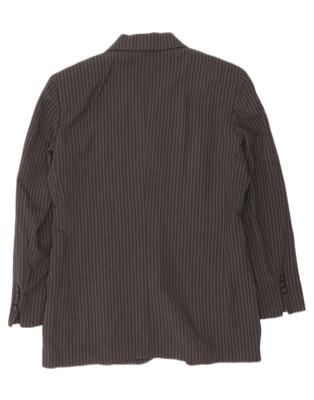 Swish Dame Blazer Jacket IT 46 Stor sort nålestribet uld