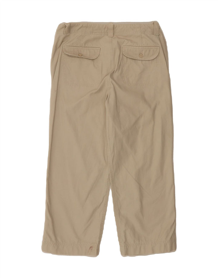 EDDIE BAUER Womens Vashon Fit Cropped Trousers US 8 Medium W30 L24 Beige Vintage Eddie Bauer and Second-Hand Eddie Bauer from Messina Hembry 