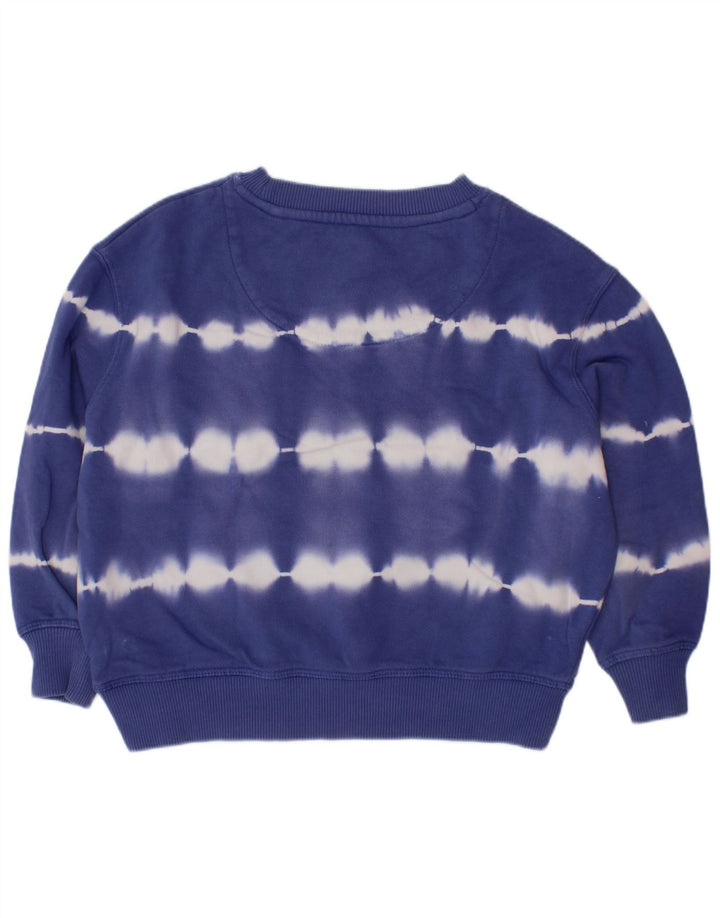 BODEN Pige Sweatshirt Jumper 4-5 år Blue Tie Dye Bomuld