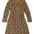 Vintage Kvinder A-Line Kjole UK 12 Medium Flerfarvet Houndstooth