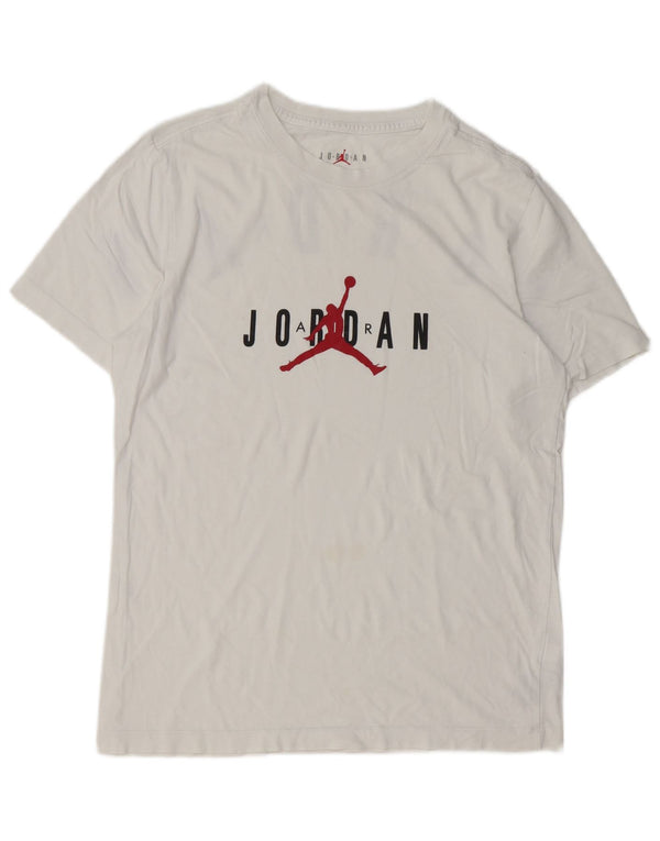 JORDAN Grafisk T-shirt til mænd Medium hvid bomuld