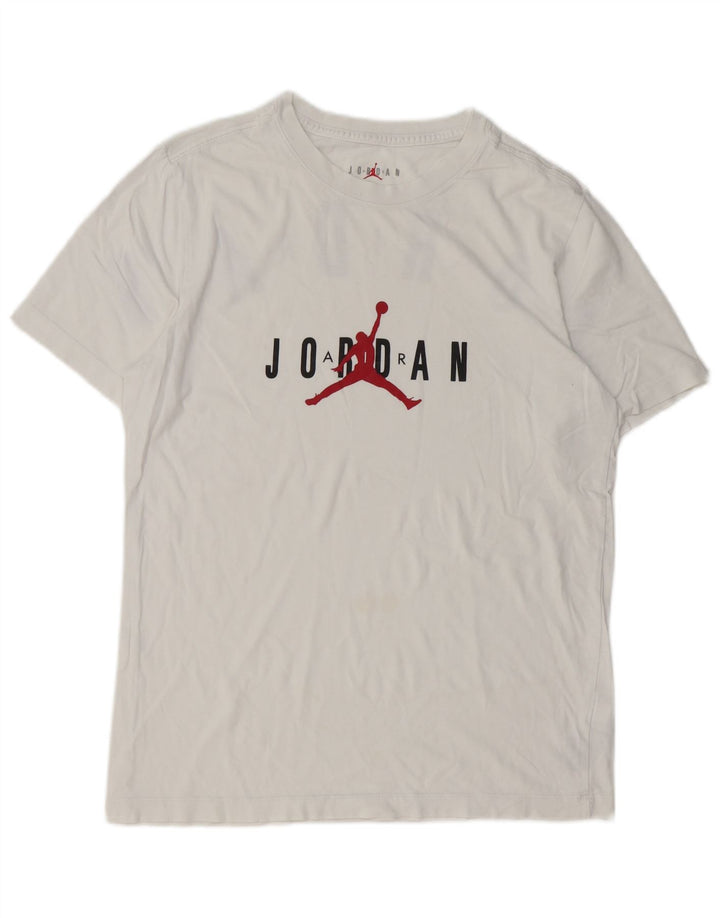 JORDAN Grafisk T-shirt til mænd Medium hvid bomuld