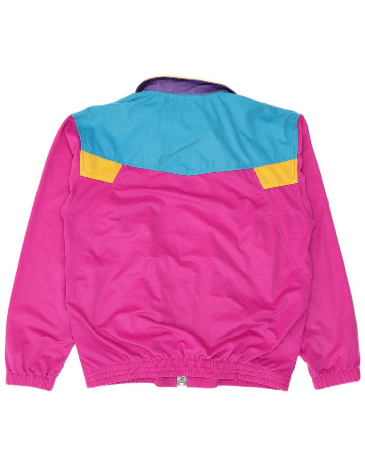 Bailo Herre velour træningsdragt Topjakke Medium Pink Colourblock