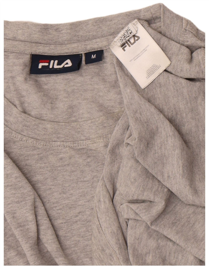 Fila Herre Grafisk T-Shirt Top Medium Grå