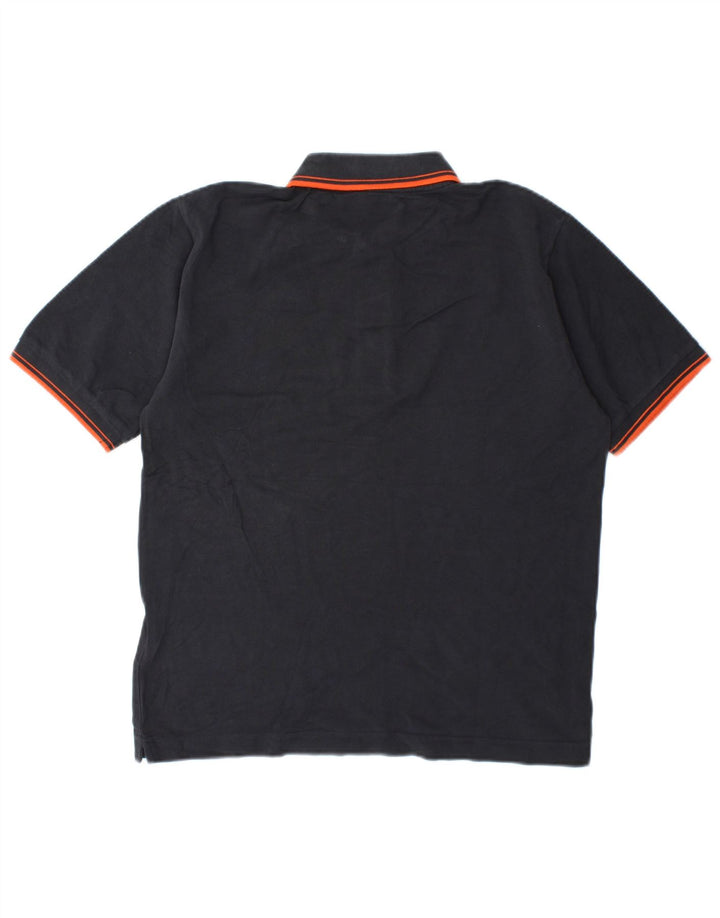 Kappa herre polo shirt lille grå stribet bomuld