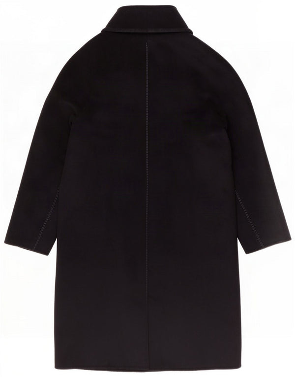 Zara Womens Double Breasted Coat UK 14 Medium Navy Blue