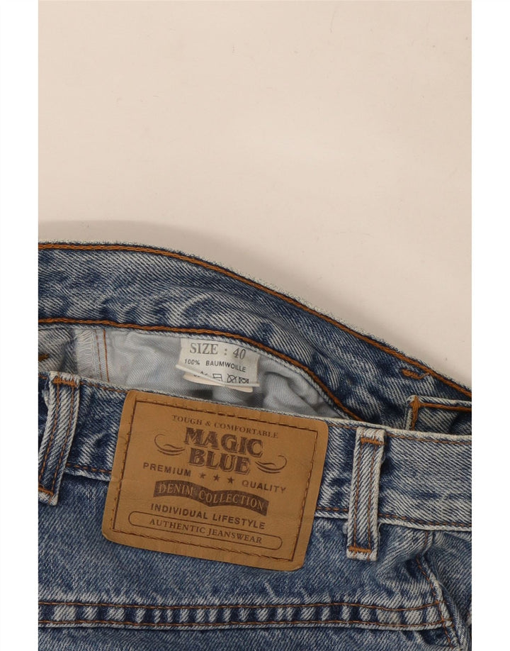 Magic Womens Tapered Jeans EU 40 Medium W26 L29 Blå Bomuld