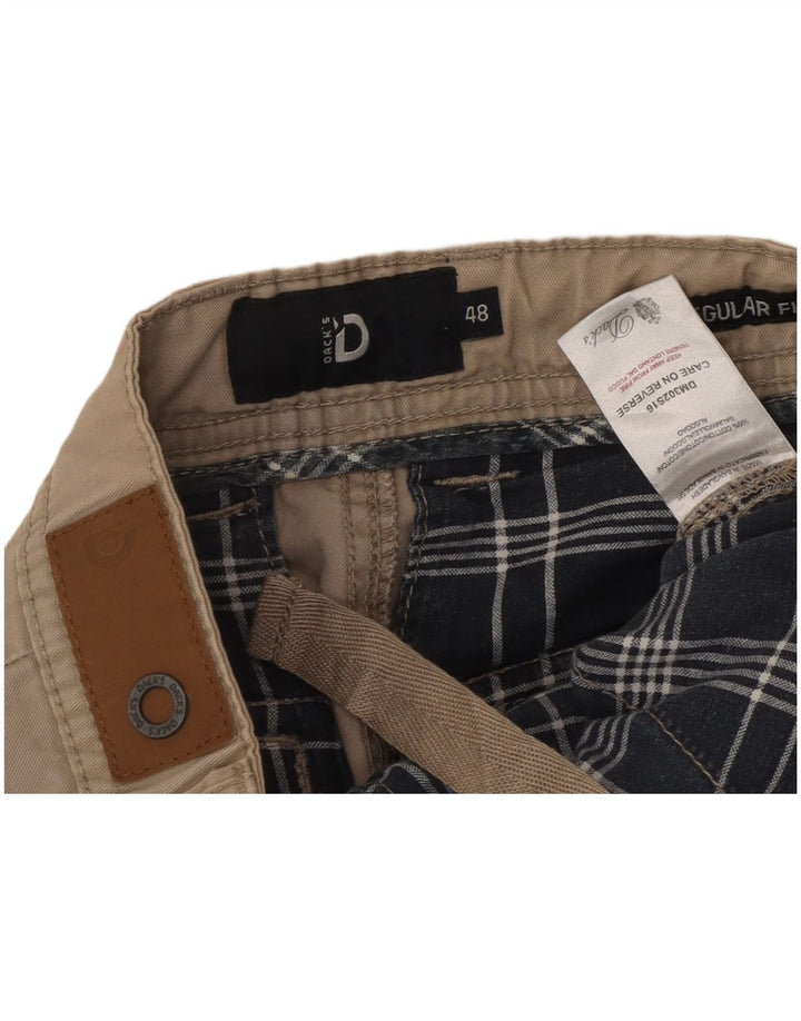 Dacks Herre Regular Fit Cargo Shorts IT 48 Medium W32 Beige Bomuld
