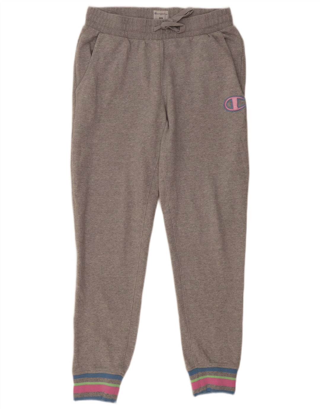CHAMPION Womens træningsdragt Bukser Joggers UK 14 Medium Grey Colourblock