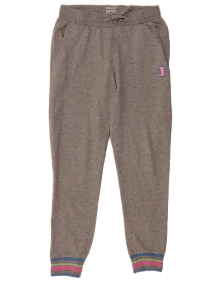 CHAMPION Womens træningsdragt Bukser Joggers UK 14 Medium Grey Colourblock