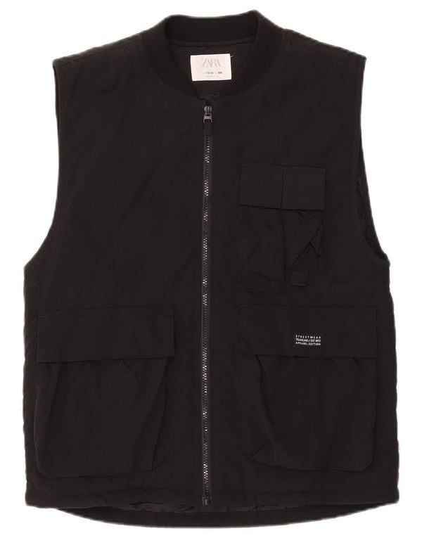 Zara Boys Utility Gilet 13-14 år sort nylon