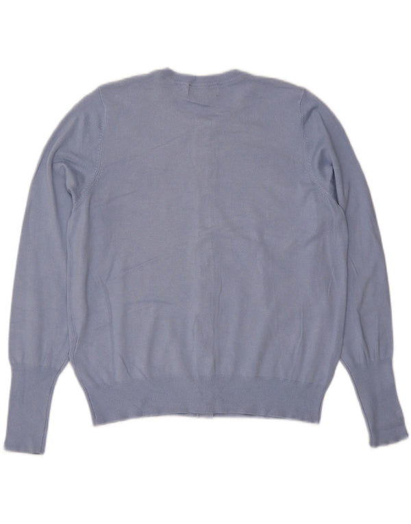 Marks & Spencer Dame Cardigan Sweater UK 16 Large Blue Viscose