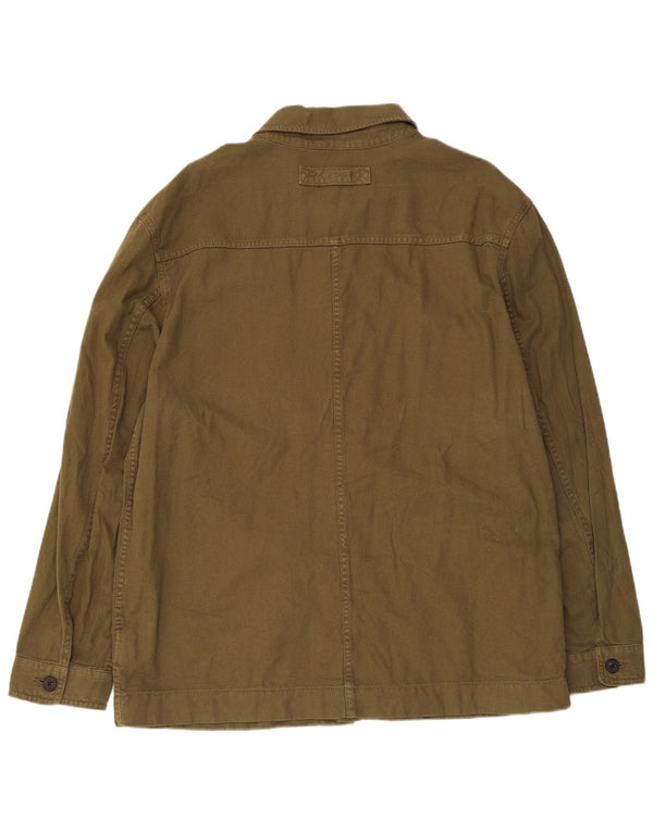 Gant Herre Overshirt Skjorte Størrelse 41/42 16 1/2 Stor Khaki Bomuld