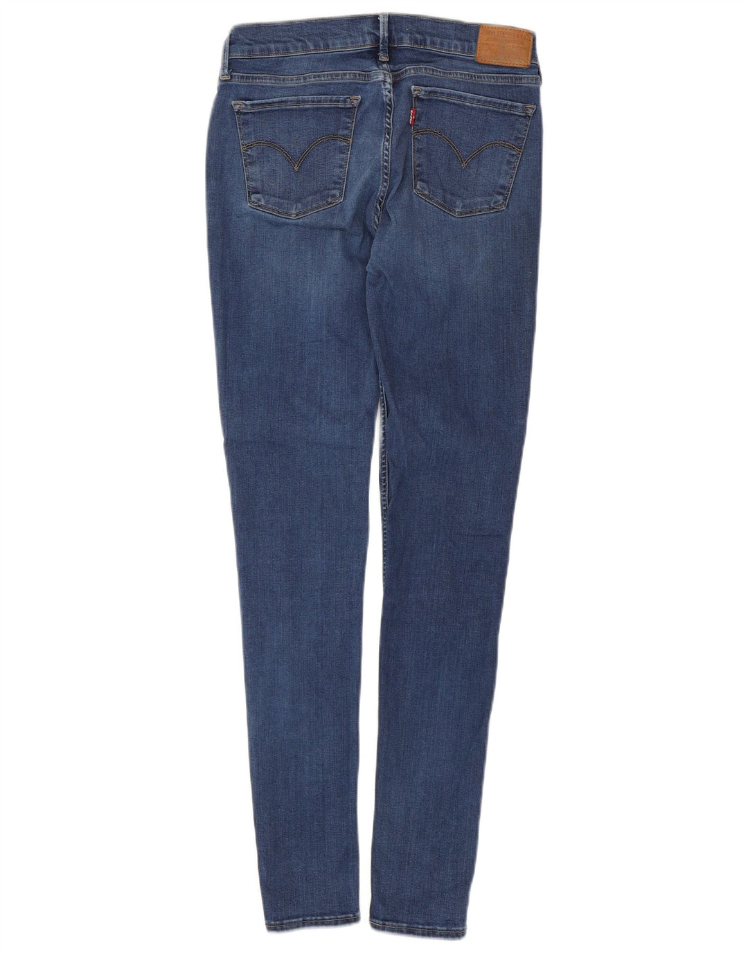 LEVI'S Dame 710 Super Skinny Jeans W30 L31 Blå Bomuld