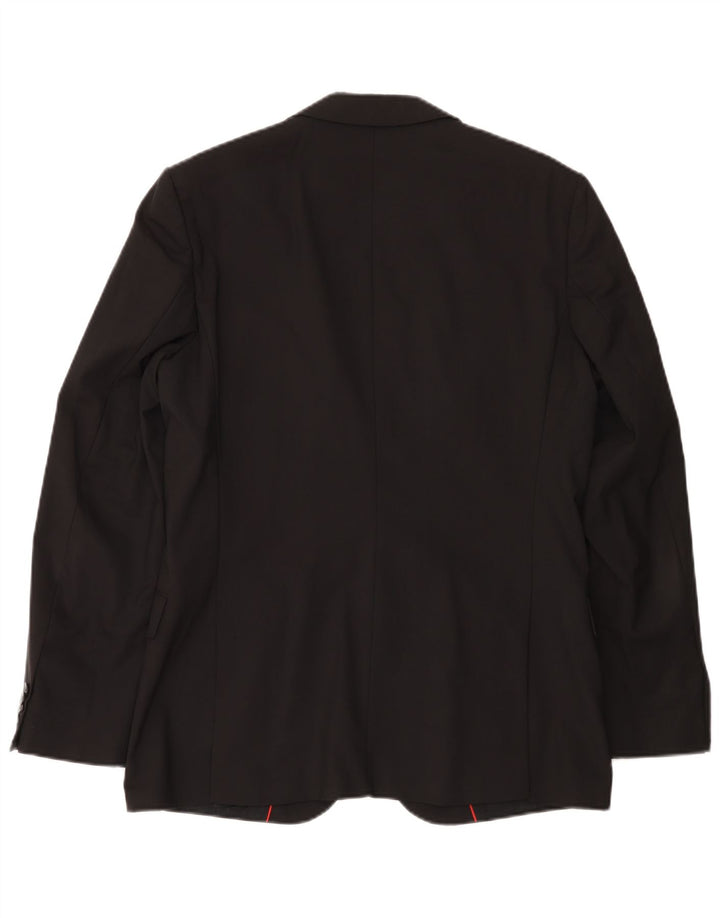 Hugo Boss Herre 2-knaps blazerjakke EU 50 Stor sort uld