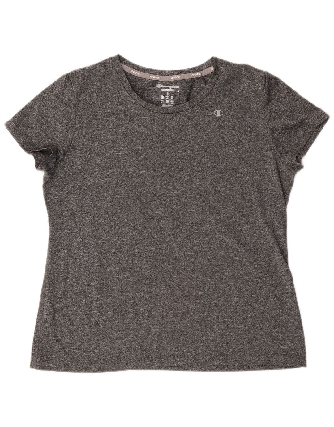 Champion Dame T-Shirt Top UK 16 Stor Grå Polyester