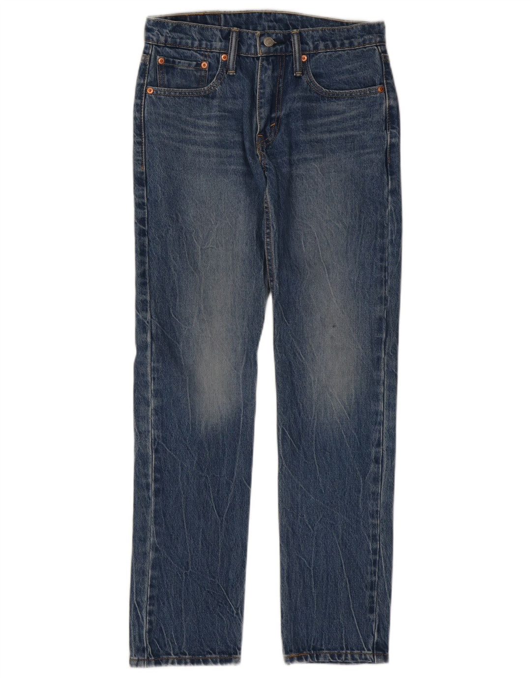 LEVI'S Mens 502 Tapered Jeans W28 L32 Blue Cotton