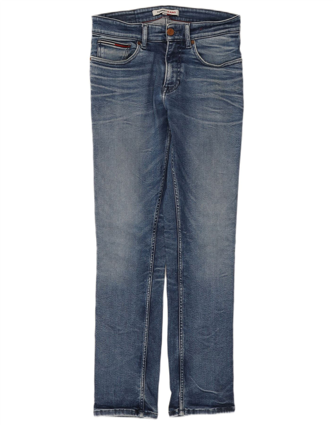 TOMMY HILFIGER Herre Scanton Slim Jeans W30 L30 Blå Bomuld