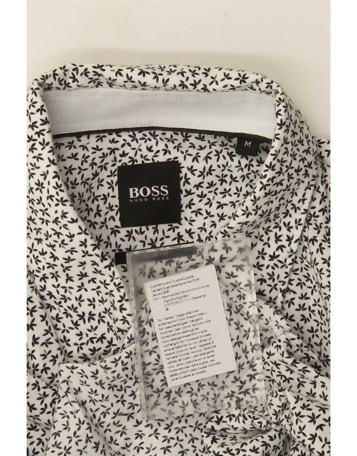 Hugo Boss Herre Slim Fit skjorte Medium White Floral Bomuld