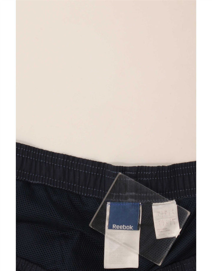 Reebok Herre grafisk træningsdragt Bukser Large Navy Blue Polyester
