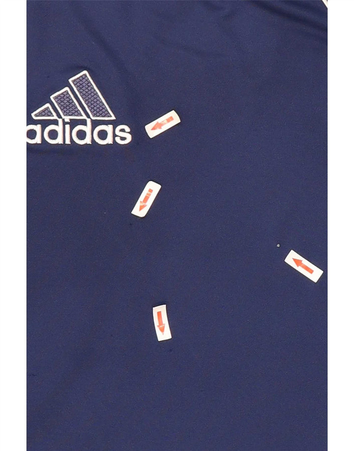 Adidas Herre T-Shirt Top Medium Navy Blue Sports
